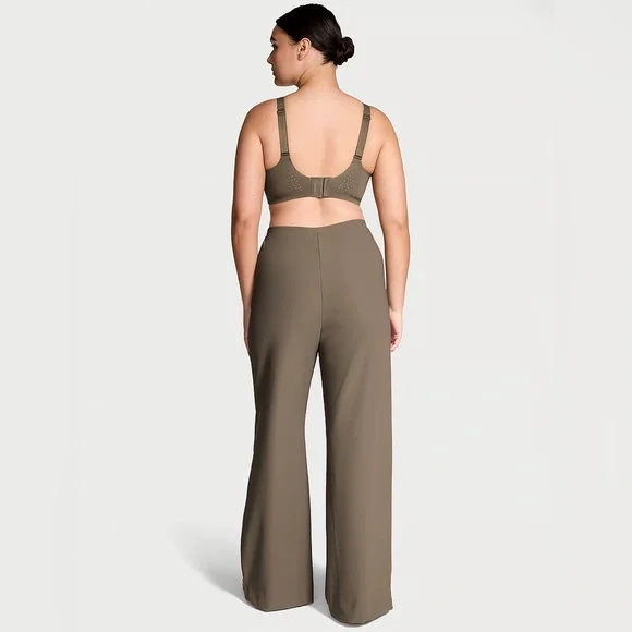 VSX LUXRib Wide-Leg Pant - Terra Olive - Picture 2 of 7